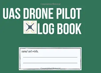 uas drone pilot log book flight log pre flight checklist and maintenance logbook/ logbook for drone pilots