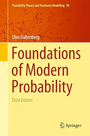 foundations of modern probability 1st edition olav kallenberg 3030618706, 978-3030618704