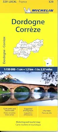 correze dordogne michelin local map 329 1st edition michelin 2067258907,