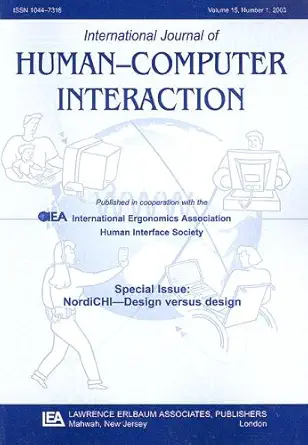 nordichi design versus design a special issue of the international journal of human computer interaction 1st
