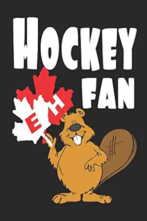 hockey fan notebook beaver journal 6 x 9 lined 110 pages notebook back to school supplies for girls boys