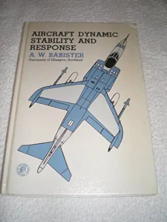 aircraft dynamic stability and response 1st edition a w babister 0080247695, 978-0080247694