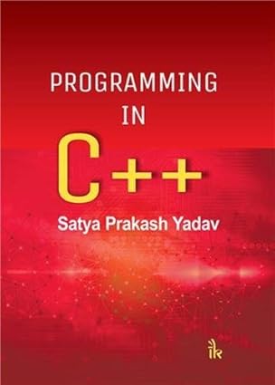 programming in c++ 1st edition satya prakash 9386768062, 978-9386768063
