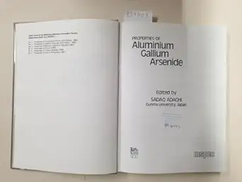 properties of aluminium gallium arsenide 1st edition sadao adachi 0852965583, 978-0852965580