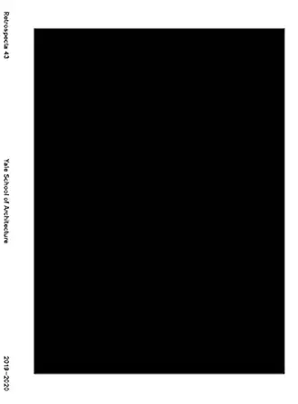 retrospecta #43 yale school of architecture 2019 2020 1st edition claire hicks ,abraham mora valle ,brian