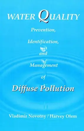 water quality prevention identification and management of diffuse pollution 1st edition vladimir novotny