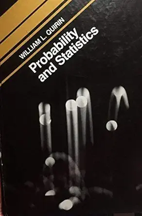 probability and statistics 1st edition william l quirin 0060452935, 978-0060452933