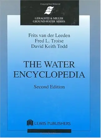 the water encyclopedia 1st edition frits van der leeden 0873711203, 978-0873711203