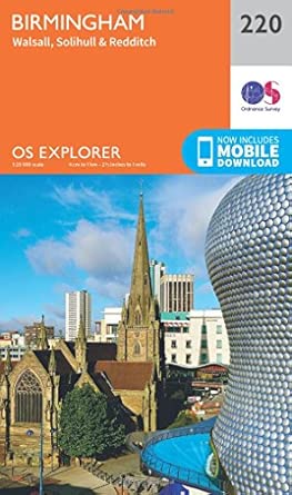 birmingham walsall solihull and redditch 1st edition ordnance survey 031924413x, 978-0319244135