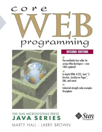 core web programming 1st edition hall marty ,brown larry 0130897930, 978-0130897930