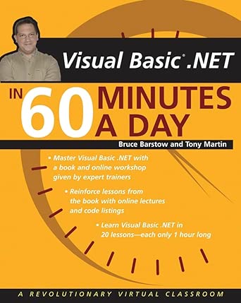 vb net in 60 minutes a day 1st edition bruce barstow ,tony martin 0471425486, 978-0471425489