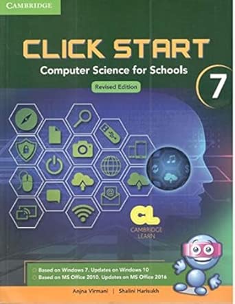 click start level 7 student book computer science for schools 1st edition anjana virmani ,shalini harisukh