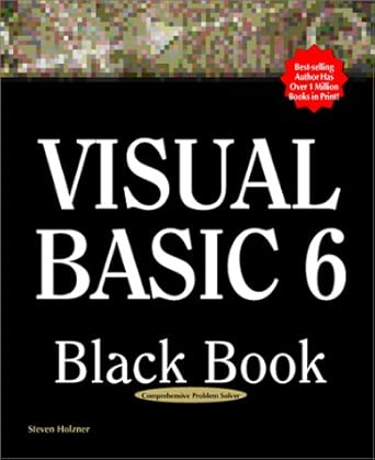 visual basic 6 black book 1st edition steven holzner 1932111085, 978-1932111088