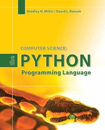 the python programming language 1st edition bradley n miller ,david l ranum 076374316x, 978-0763743161