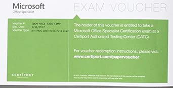 mos 2007 2013 exam voucher with retake 1st edition certiport 0133460142, 978-0133460148