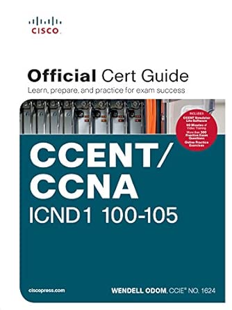 official cert guide ccent/ccna icnd1 100 105 1st edition wendell odom 9332575797, 978-9332575790
