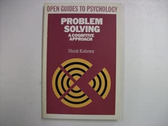 problem solving a cognitive approach 1st edition hank kahney 0335153275, 978-0335153275