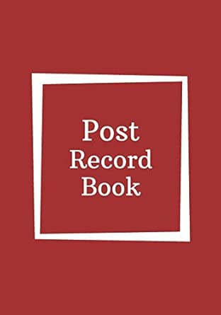 post record book 84 pages log and track daily postage expenditure services used addressee destination weight