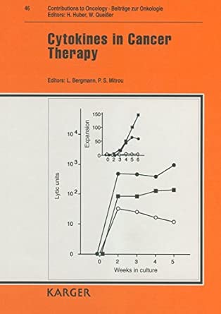beitra ge zur onkologie /contributions to oncology cytokines in cancer therapy 2nd international cytokine