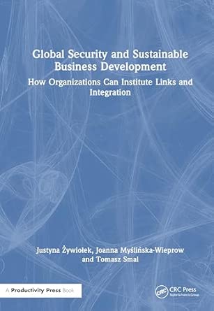 global security and sustainable business development how organizations can institute links and integration