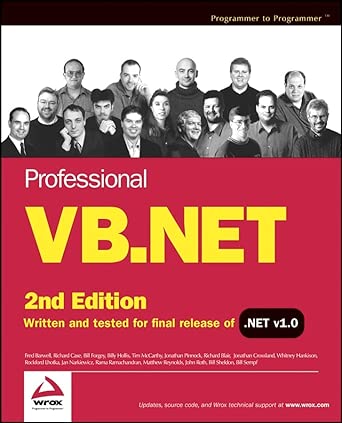 professional vb net 1st edition fred barwell ,richard case ,bill forgey ,billy hollis ,tim mccarthy ,jonathan
