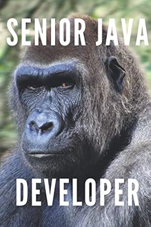 senior java developer gift journal notebook for java dev software house coders java developers or companies