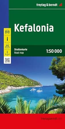 kefalonia 1 50 000 ak 0823 1st edition freytag berndt und artaria kg 3707921026, 978-3707921021