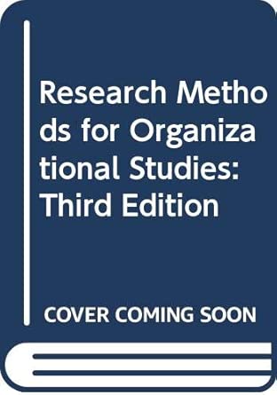 research methods for organizational studies 1st edition donald p schwab ,charlie o trevor 0415874424,