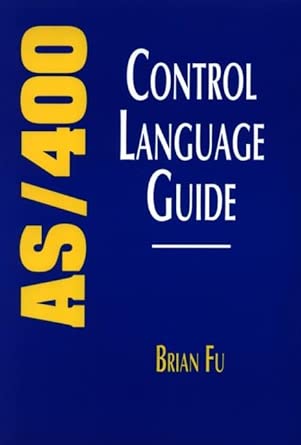 as/400 control language guide 1st edition brian fu 0471611522, 978-0471611523