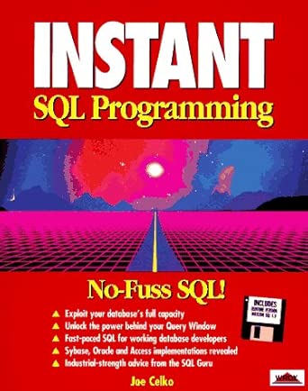 instant sql programming 1st edition celko 1874416508, 978-1874416500