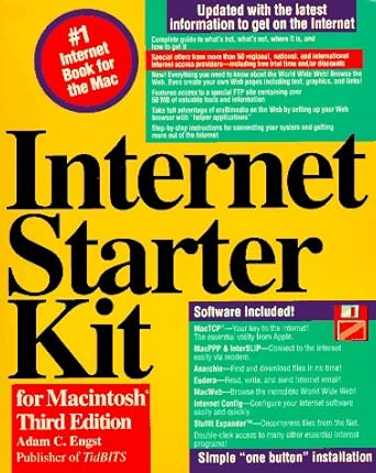 internet starter kit for the macintosh 1st edition adam c engst 1568301979, 978-1568301976