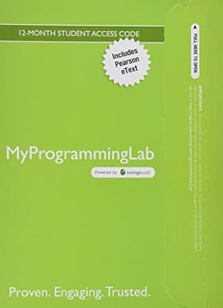 mylab programming with pearson etext access card for introduction to programming with c++ includes pearson