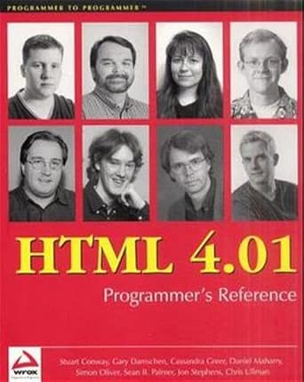 html 4 01 programmers refere 1st edition wrox author team 1861005334, 978-1861005335