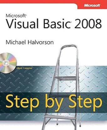 microsoft visual basic 2008 step by step 1st edition halvorson michael 0735625379, 978-0735625372
