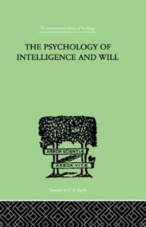 the psychology of intelligence and will 1st edition h g wyatt 0415210712, 978-0415210713