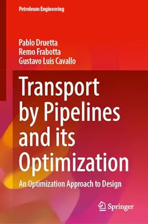 transport by pipelines and its optimization a sustainable approach to the design 1st edition pablo druetta