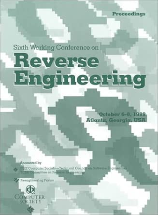 99 reverse engineering 6th working conference 1st edition ieee 0769503039, 978-0769503035