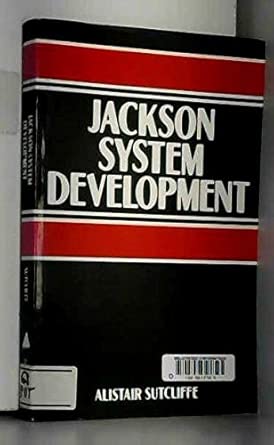 jackson system development 1st edition alistair sutcliffe 0135081289, 978-0135081280