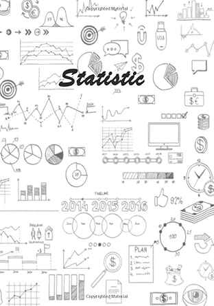 statistics 7x10 120 pages blank line with bleed math and science composition statistics notebook for students