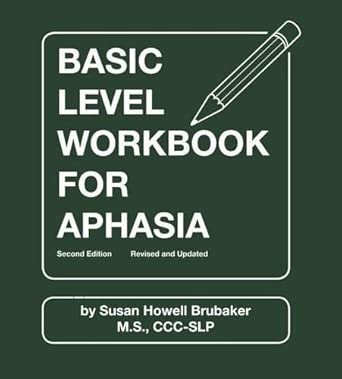 basic level workbook for aphasia 1st edition wayne state university press 0814333168, 978-0814333167