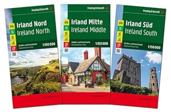 irland straa en und freizeitkarten set 1 150 000 3 bla tter in kunststoff ha 1/4lle mit infoguide und top