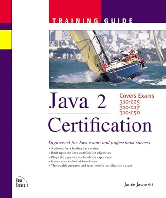 java 2 certification covers exams 310 025 310 027 310 050 with cd rom 1st edition jamie jaworski 1562059505,