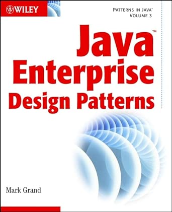 patterns in java volume 3 java enterprise design patterns included cd rom v 3 1st edition mark grand