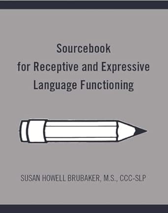 sourcebook for receptive and expressive language functioning stimulus materials for receptive and expressive