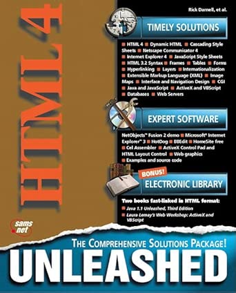 html 4 unleashed 1st edition rick darnell ,michael larson 1575212994, 978-1575212999