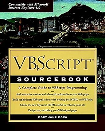 vbscript sourcebook 1st edition mary jane mara 047119106x, 978-0471191063