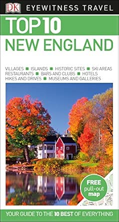 top 10 new england 1st edition dk travel 0241276306, 978-0241276303