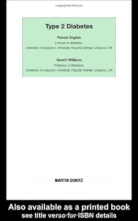 type 2 diabetes pocketbook 1st edition patrick english ,gareth williams 1841840351, 978-1841840352