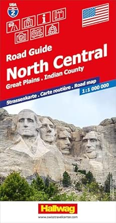 north central great plains indian country mit badlands bighorn black hills mt rushmore inkl stadtpla ne