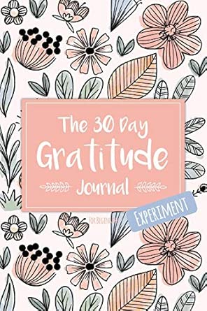 the 30 day gratitude journal experiment for beginners beautifully designed journal with thought provoking